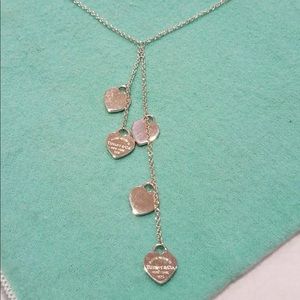 Multi Hearts Dangle Necklace